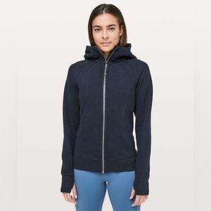 Scuba Fill Zip Hoodie in True Navy